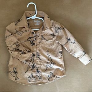 Cat and jack boys button up Dinosaurs